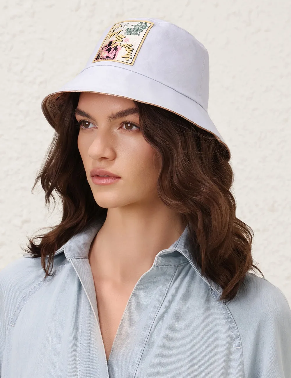 Printed Canvas Bucket Hat