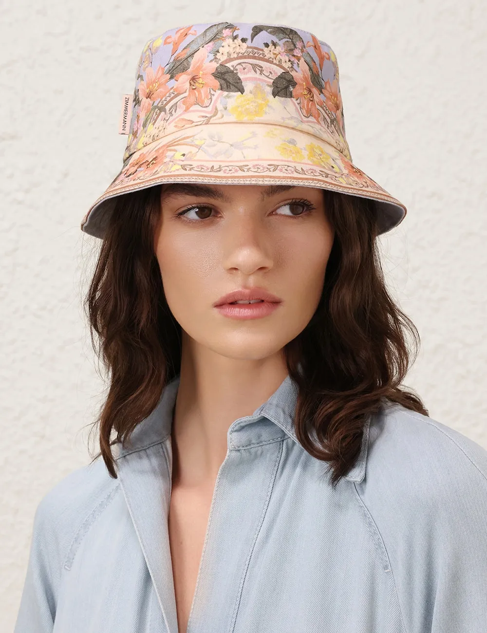 Printed Canvas Bucket Hat