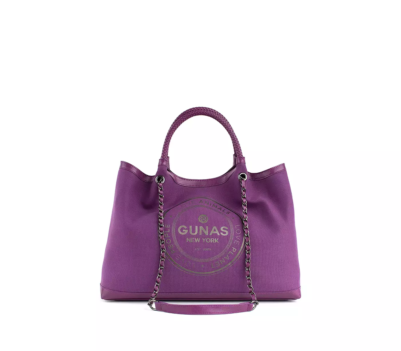 Purple Vegan Canvas Tote Ruth