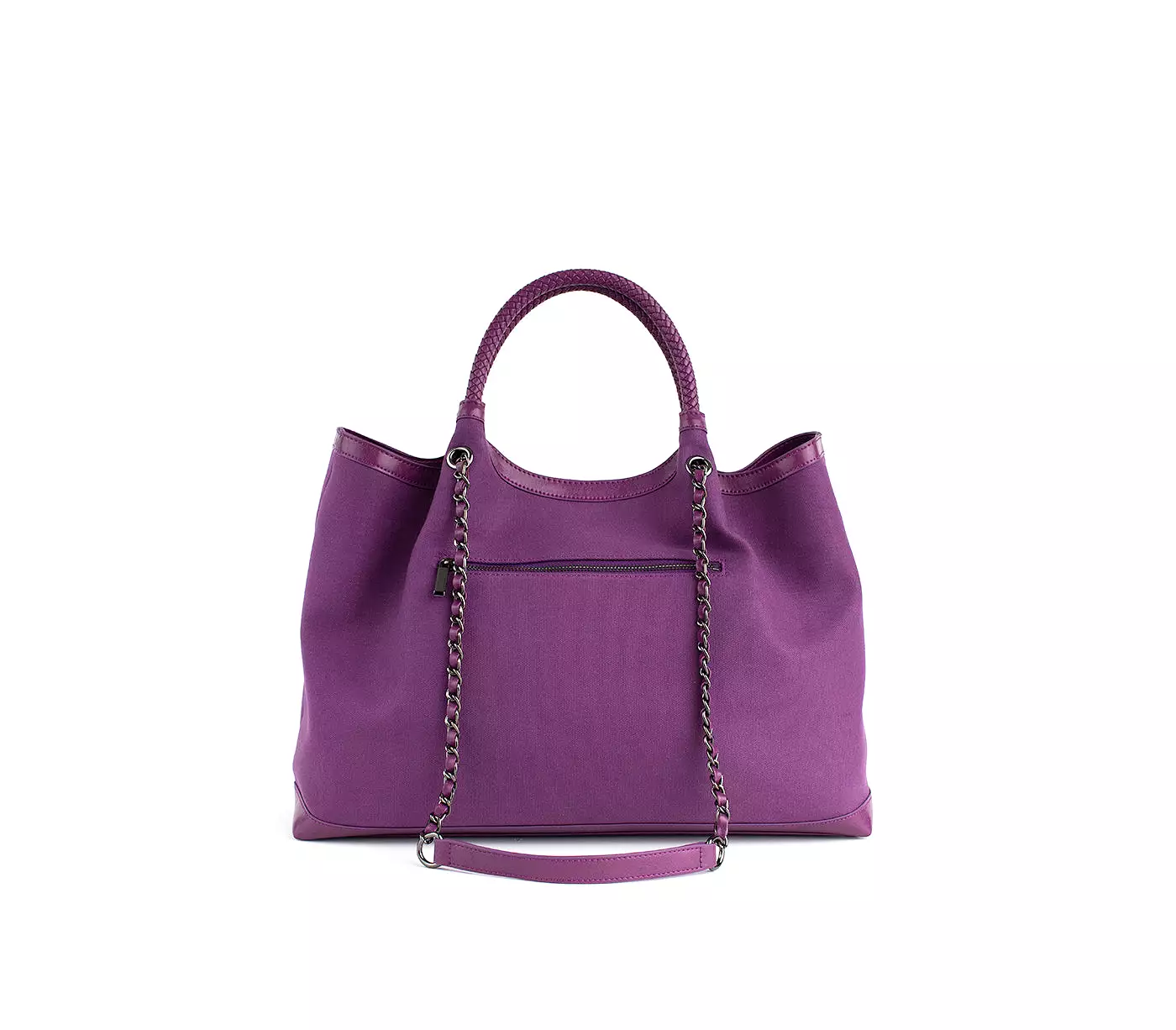 Purple Vegan Canvas Tote Ruth