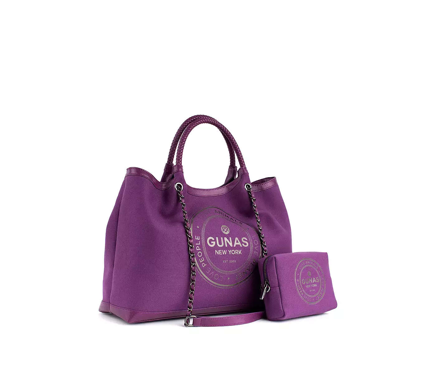 Purple Vegan Canvas Tote Ruth