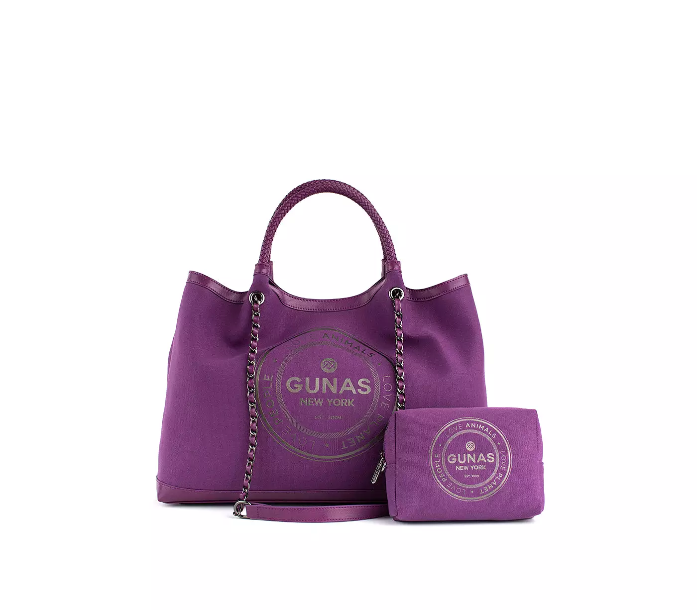 Purple Vegan Canvas Tote Ruth