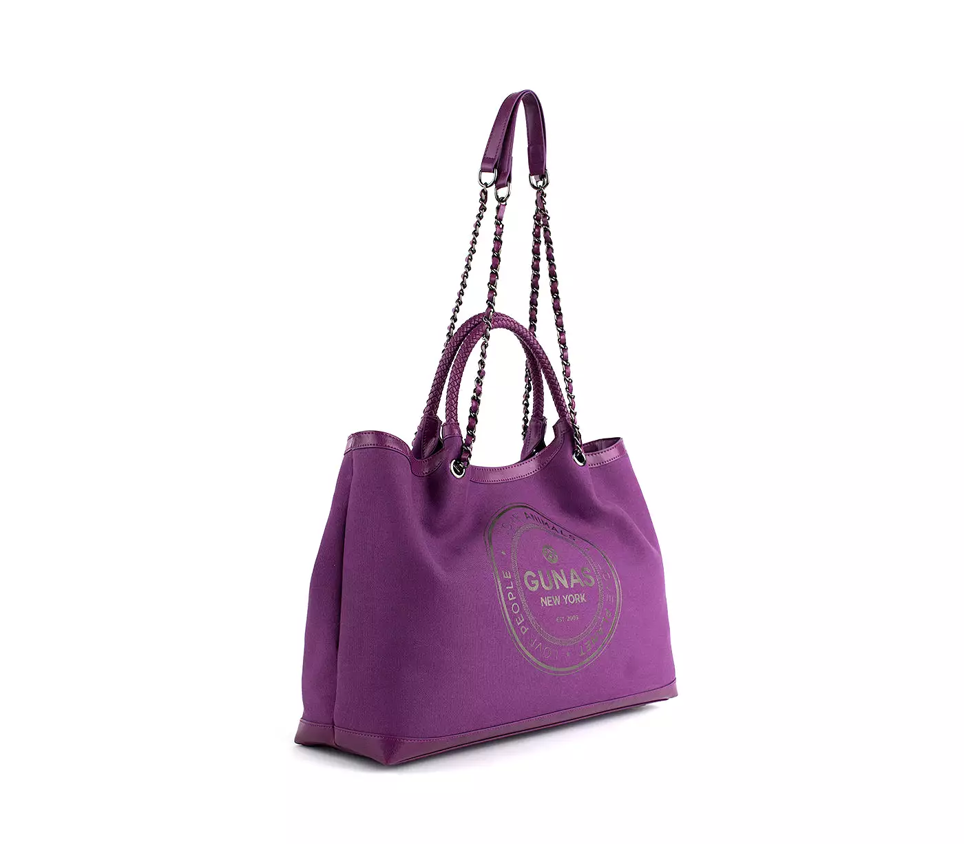 Purple Vegan Canvas Tote Ruth