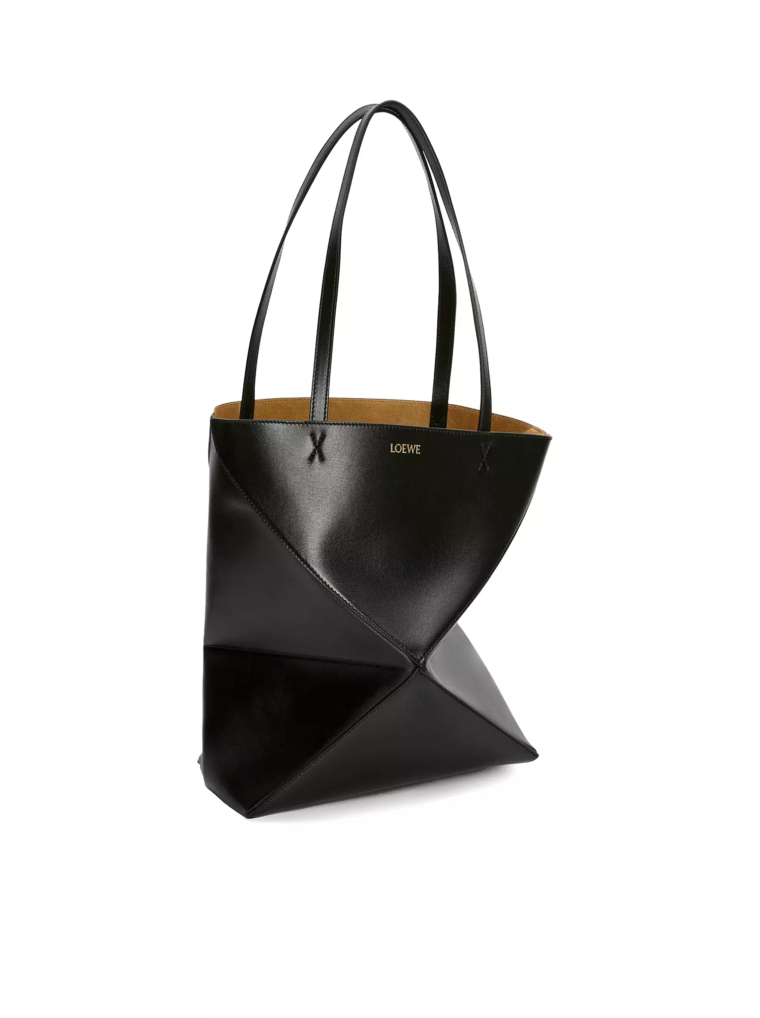 Puzzle Fold Tote bag in shiny calfskin