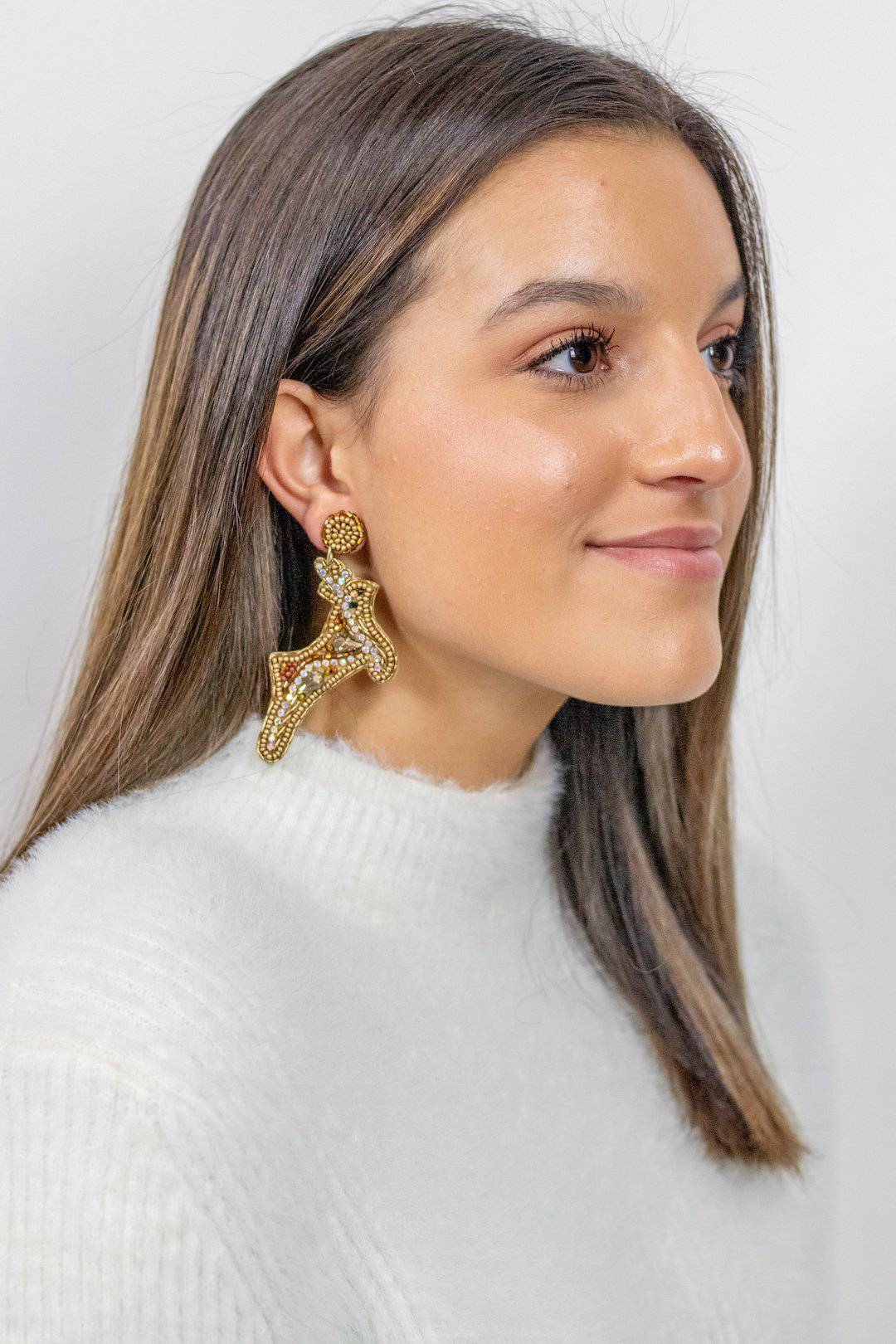 Reindeer Earrings