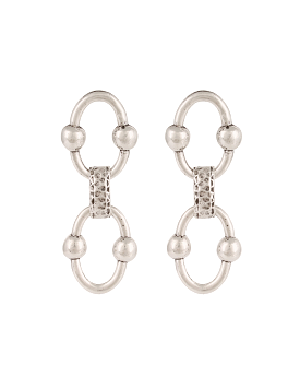 Rivage Link Earrings (Silver)