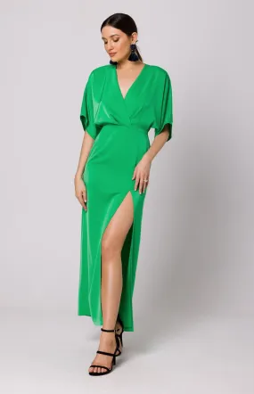 Robe maxi vert pomme