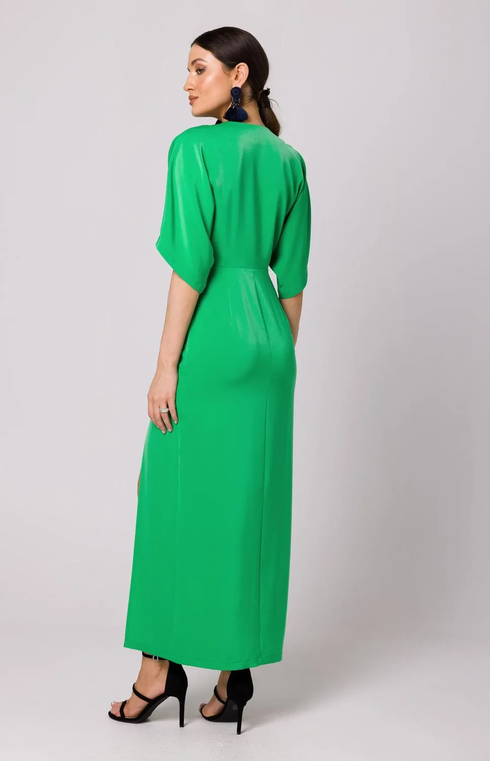 Robe maxi vert pomme