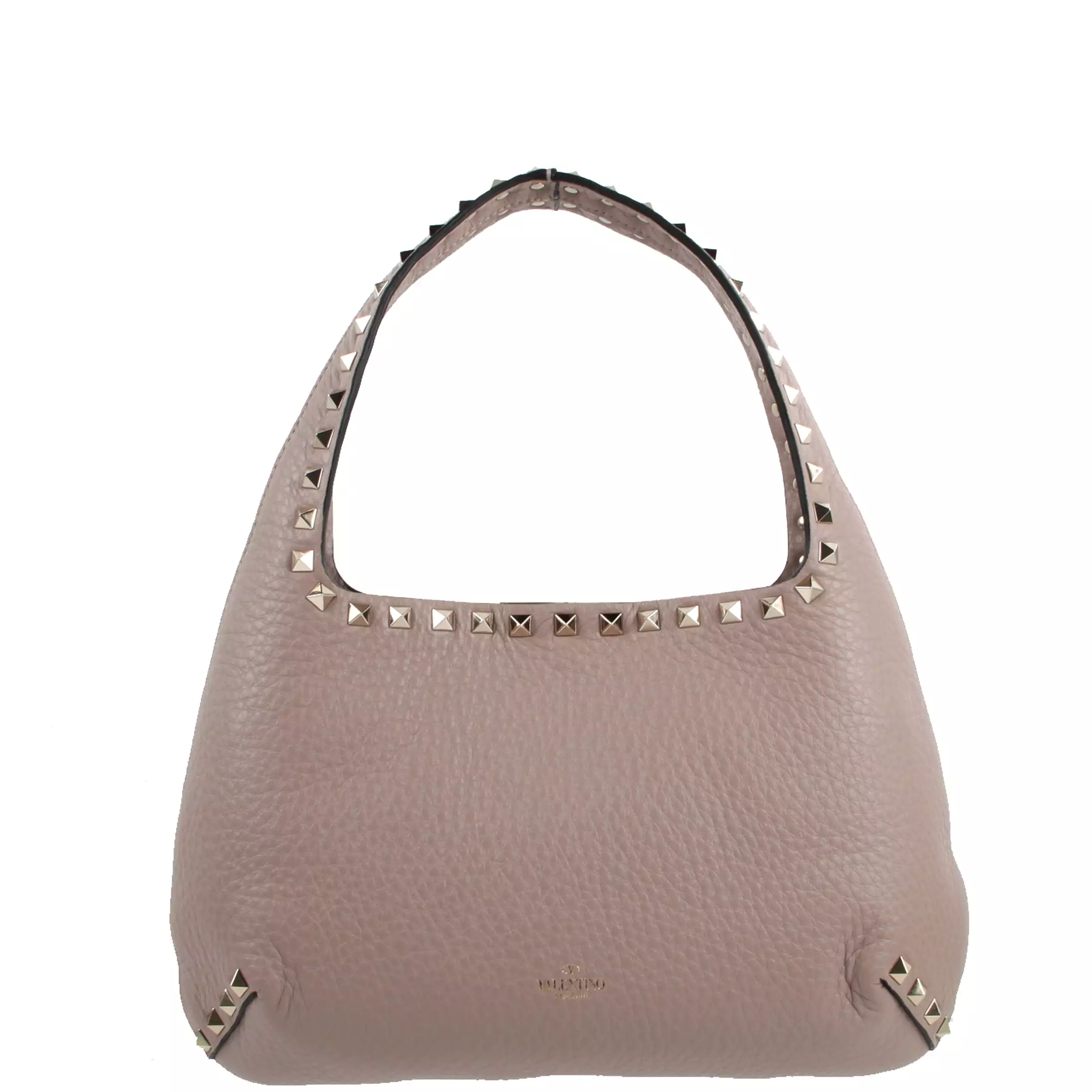 Rockstud Hobo Bag Small, Poudre