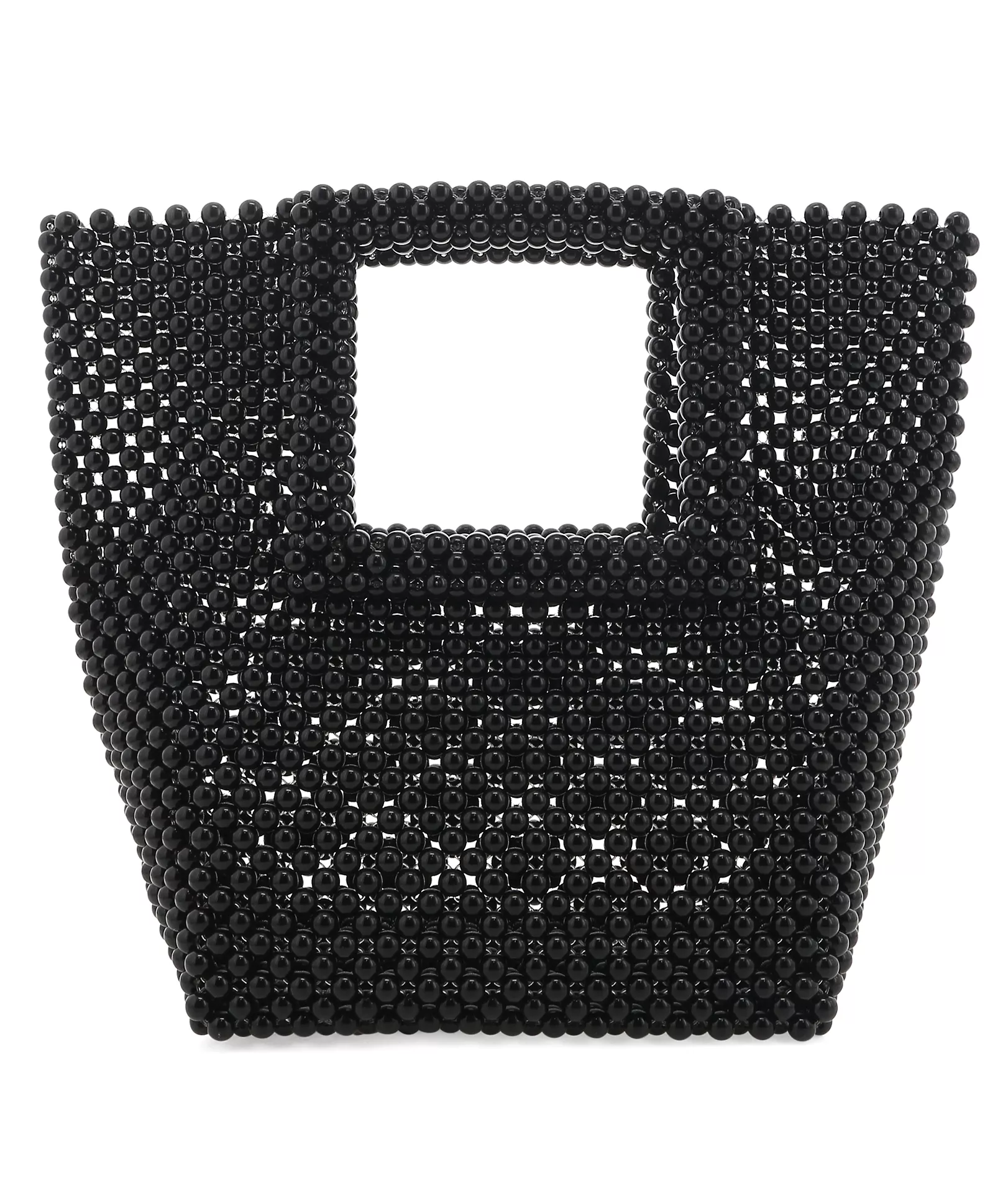 Samara Handle Bag - Black Bead