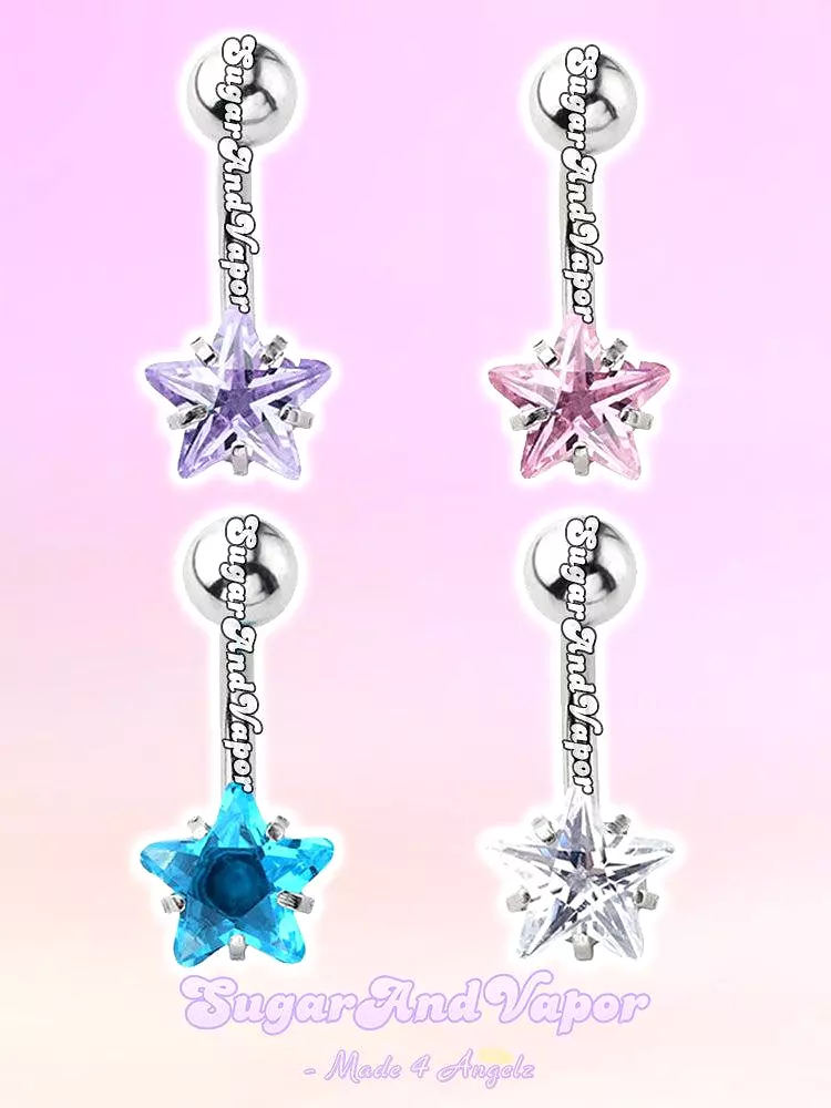 Shining Star Gem Basic Belly Ring