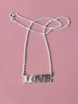 SILVER LOVE NECKLACE