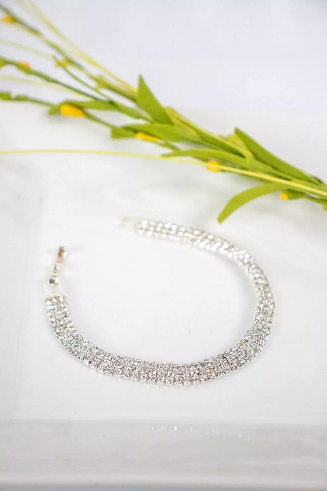 Silver Rhinestone Bracelet