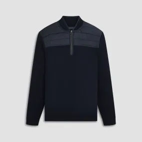 Solid Quarter Zip Sweater