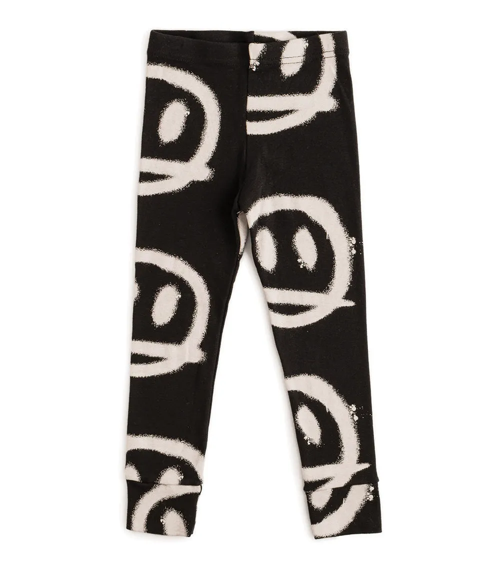 sprayed smiles leggings