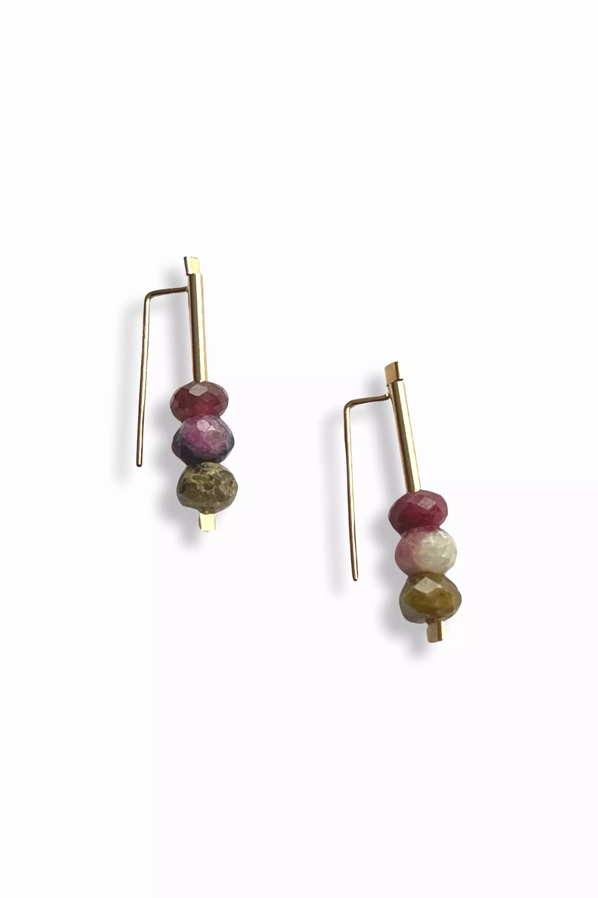 Stick Post Earrings | Tourmaline