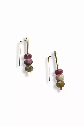 Stick Post Earrings | Tourmaline