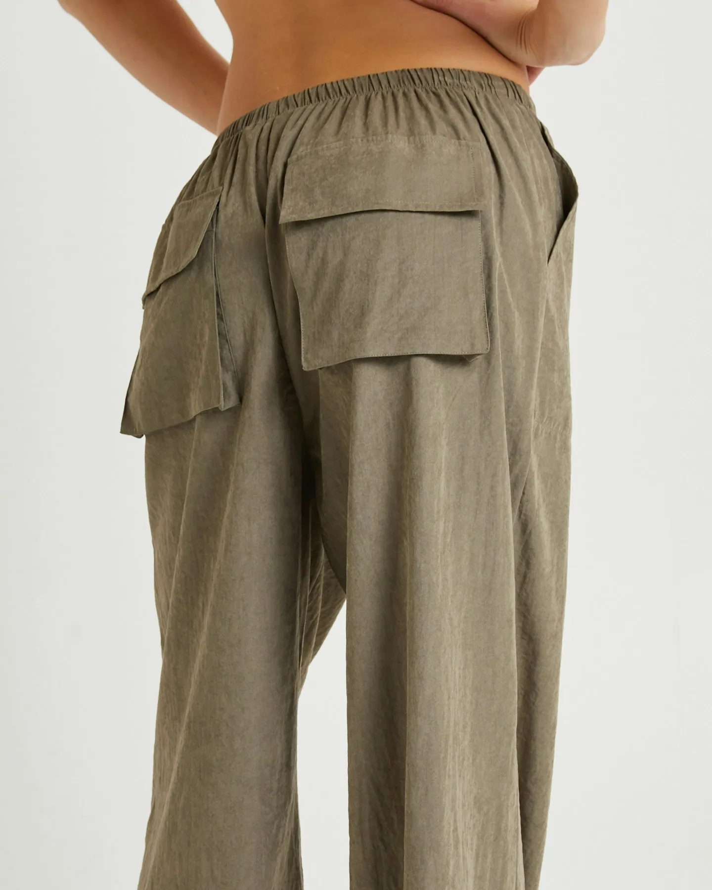 Subtitled Sahara Soft Drape Coastal Pants - Brown | SurfStitch