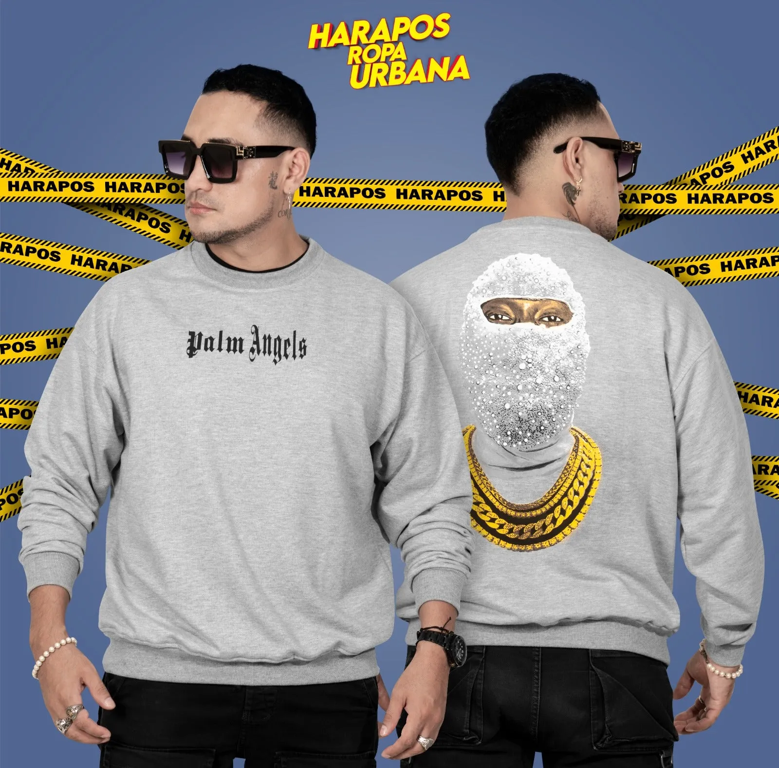 Sudadera Palm Angels ploma diseo atras