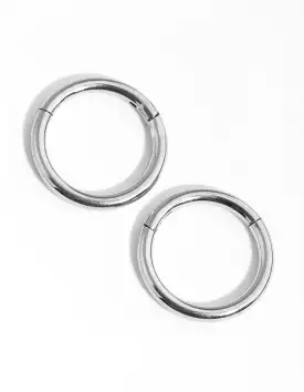 Surgical Steel Fine 8mm Sleeper Earrings