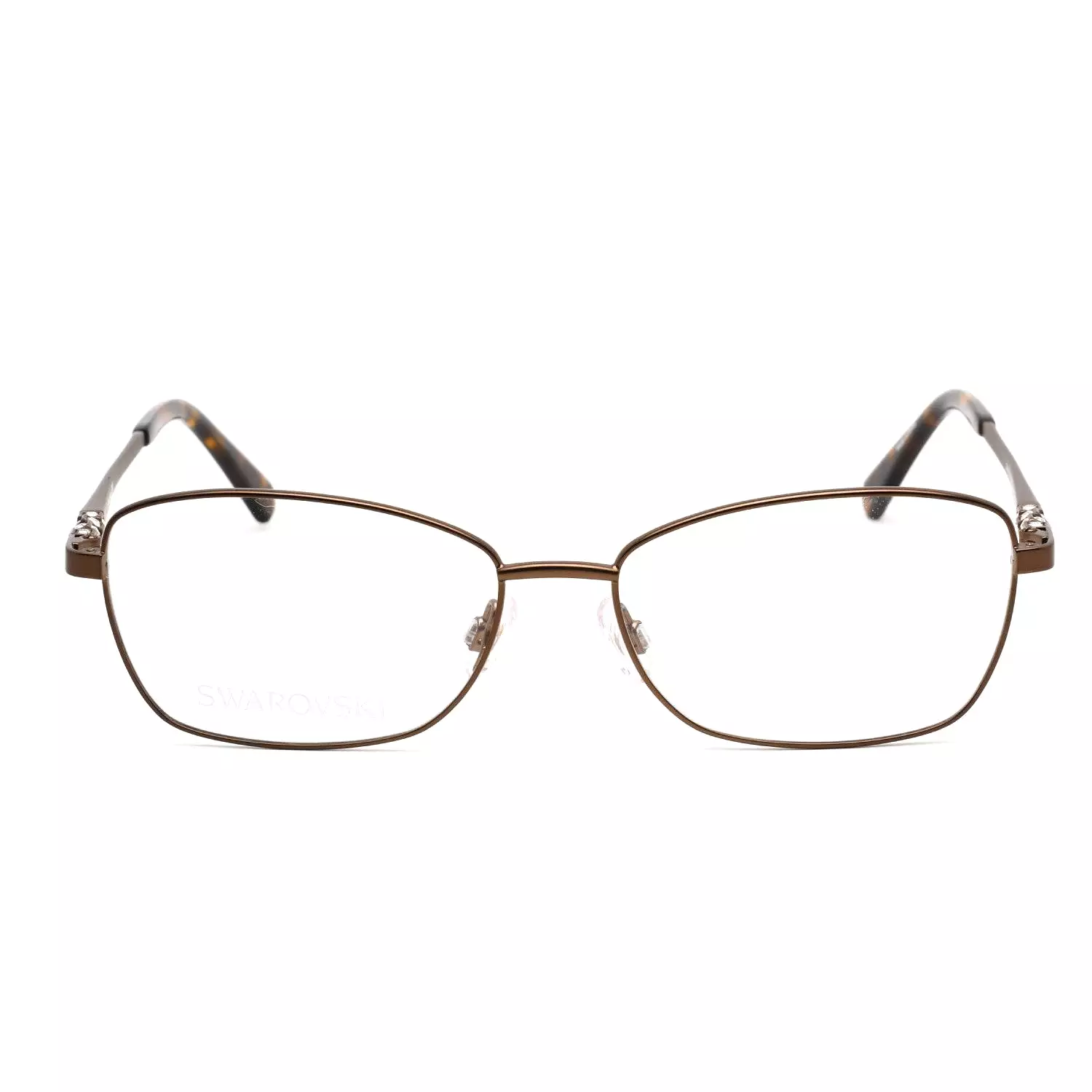 Swarovski SK5337 Eyeglasses Matte Dark Brown / Clear Lens