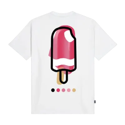 T-Shirt MAMBO Fantasia alla Fragola Tee Bianca Dolly Noire