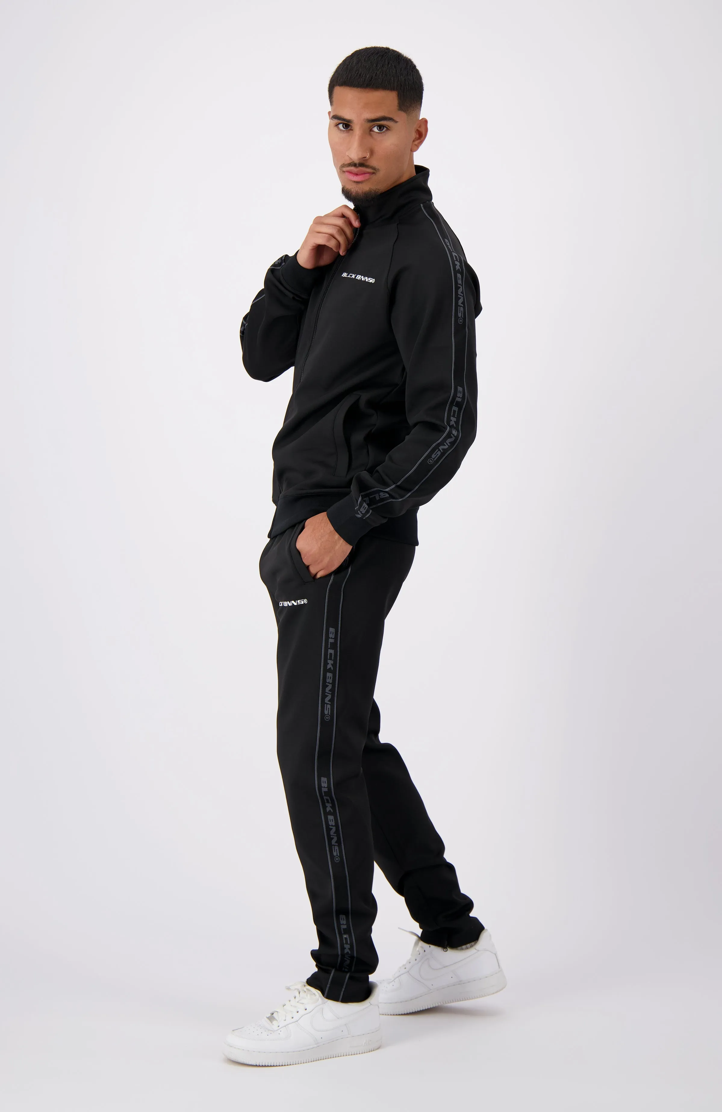 TAPED INITIAL TRACKSUIT | Black