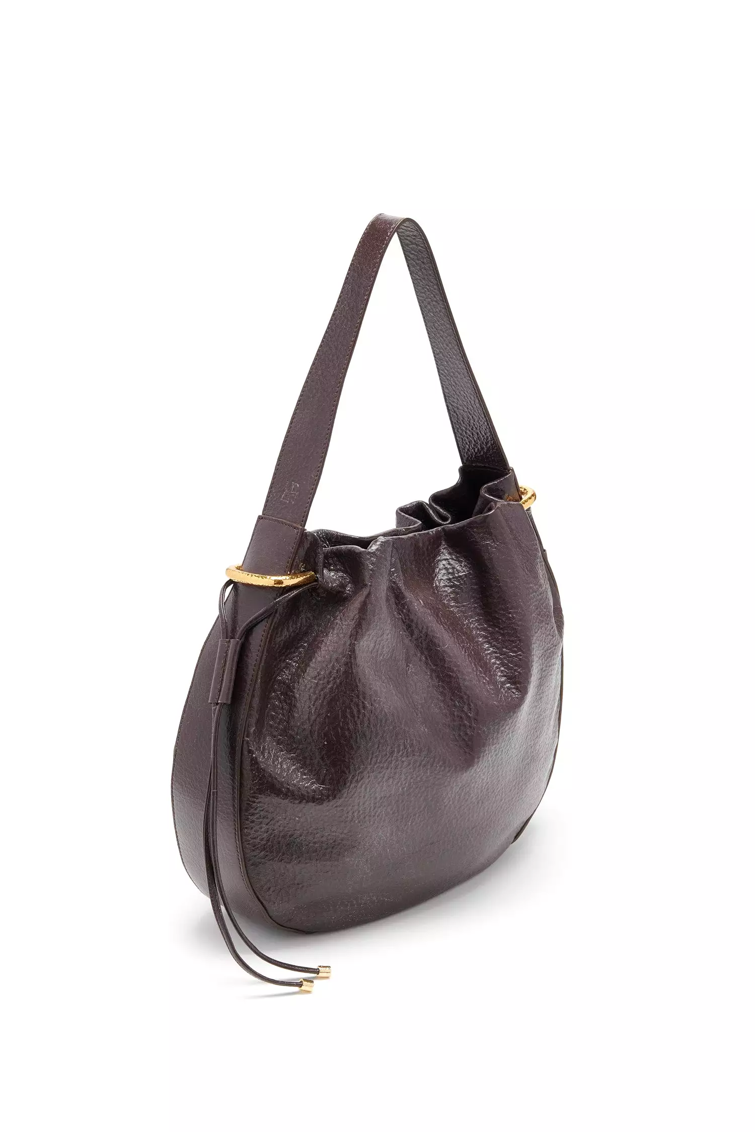 Tilda Ruched Hobo - Chocolate