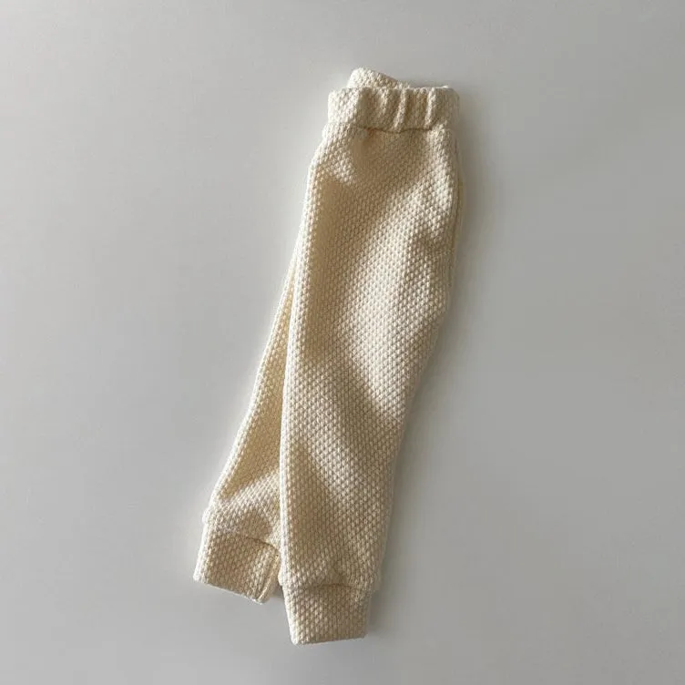 Toddler W24 Textured Knitted Leggings (1-6y) - Cream