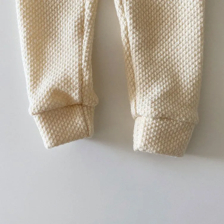 Toddler W24 Textured Knitted Leggings (1-6y) - Cream