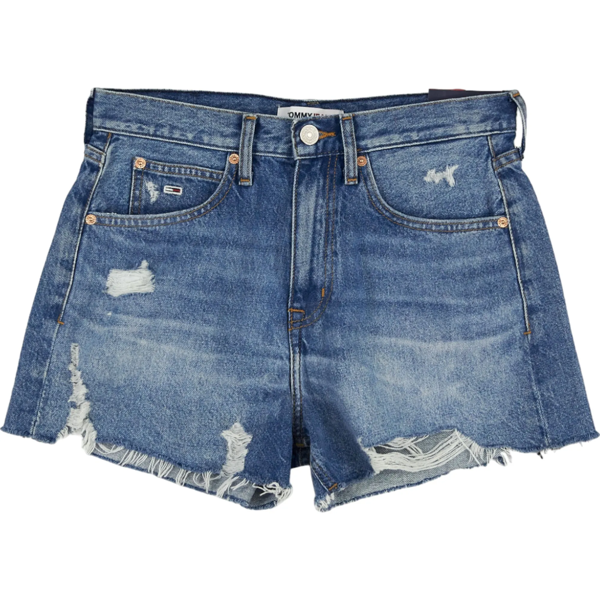 Tommy Jeans Blue Hotpant Denim Shorts