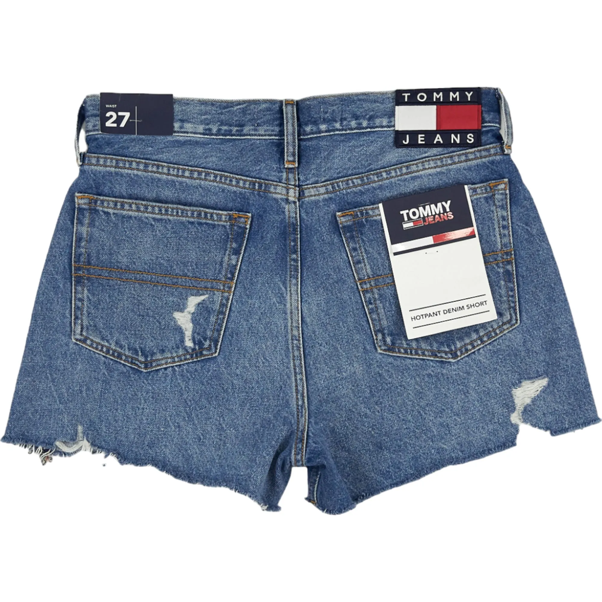 Tommy Jeans Blue Hotpant Denim Shorts