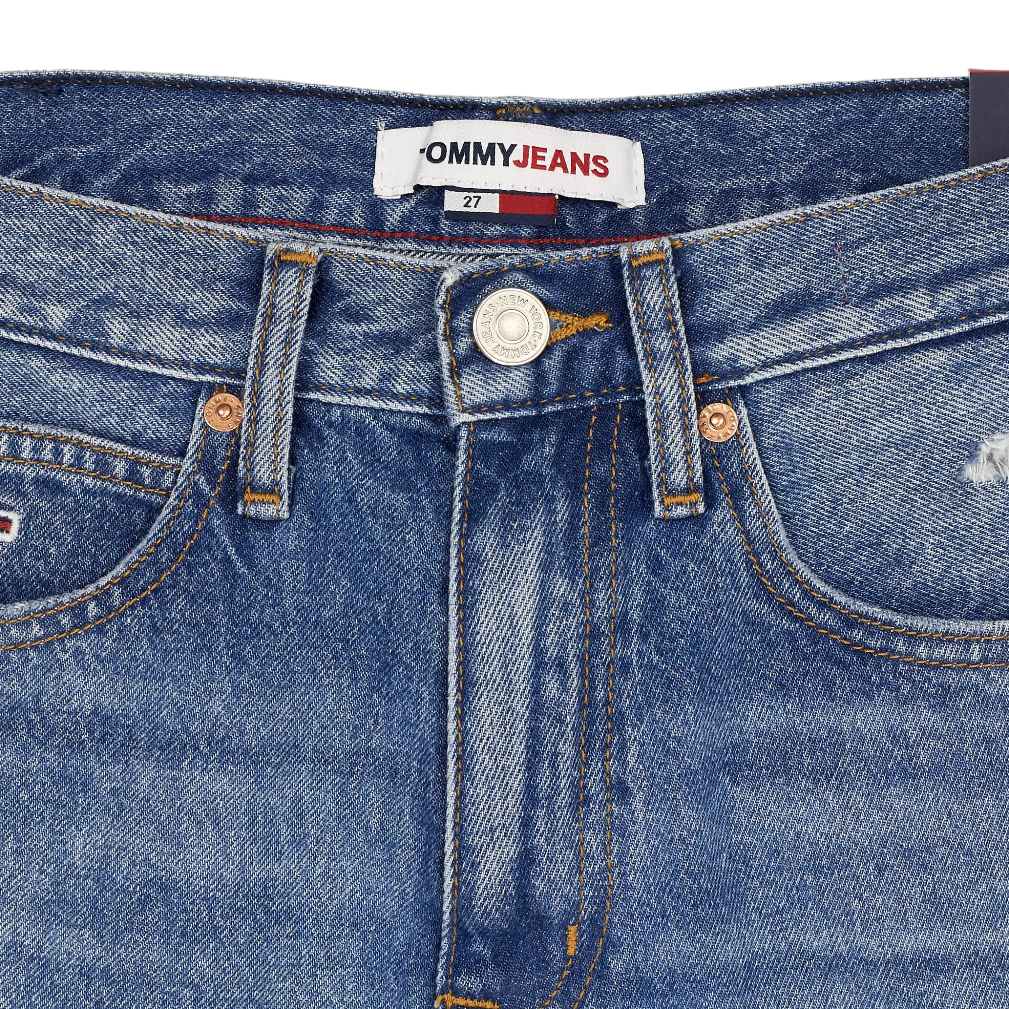 Tommy Jeans Blue Hotpant Denim Shorts