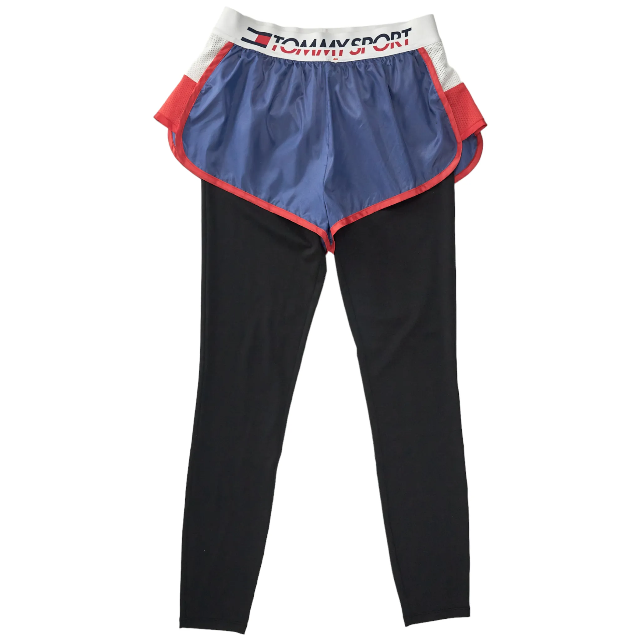 Tommy Sport Black/Blue Short Leggings