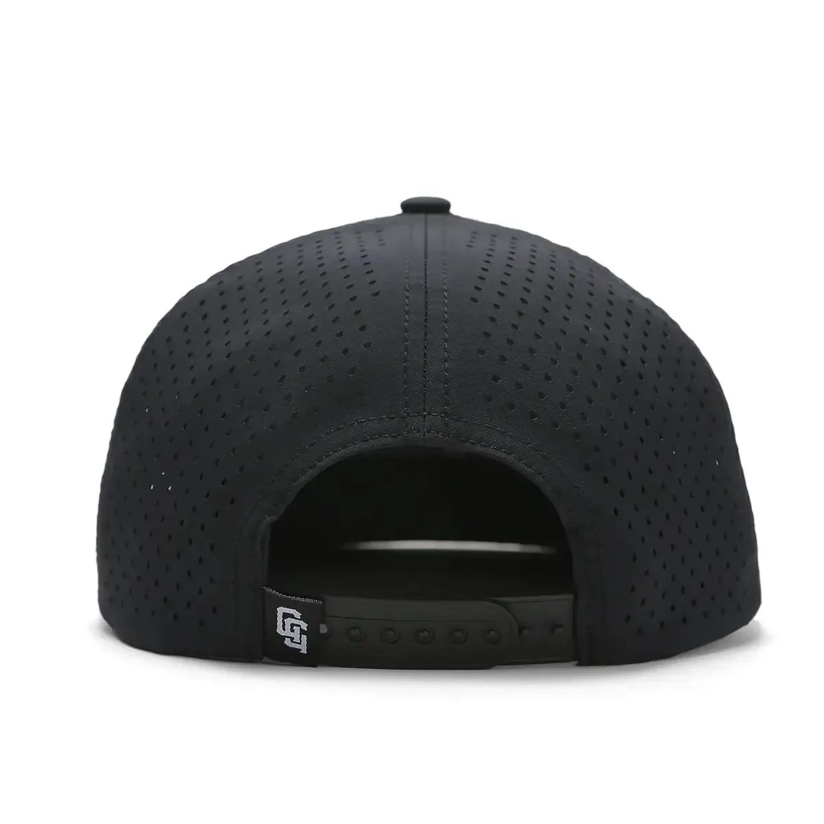 TOUR PRO Golf Fans Hat in Black with Flat Brim