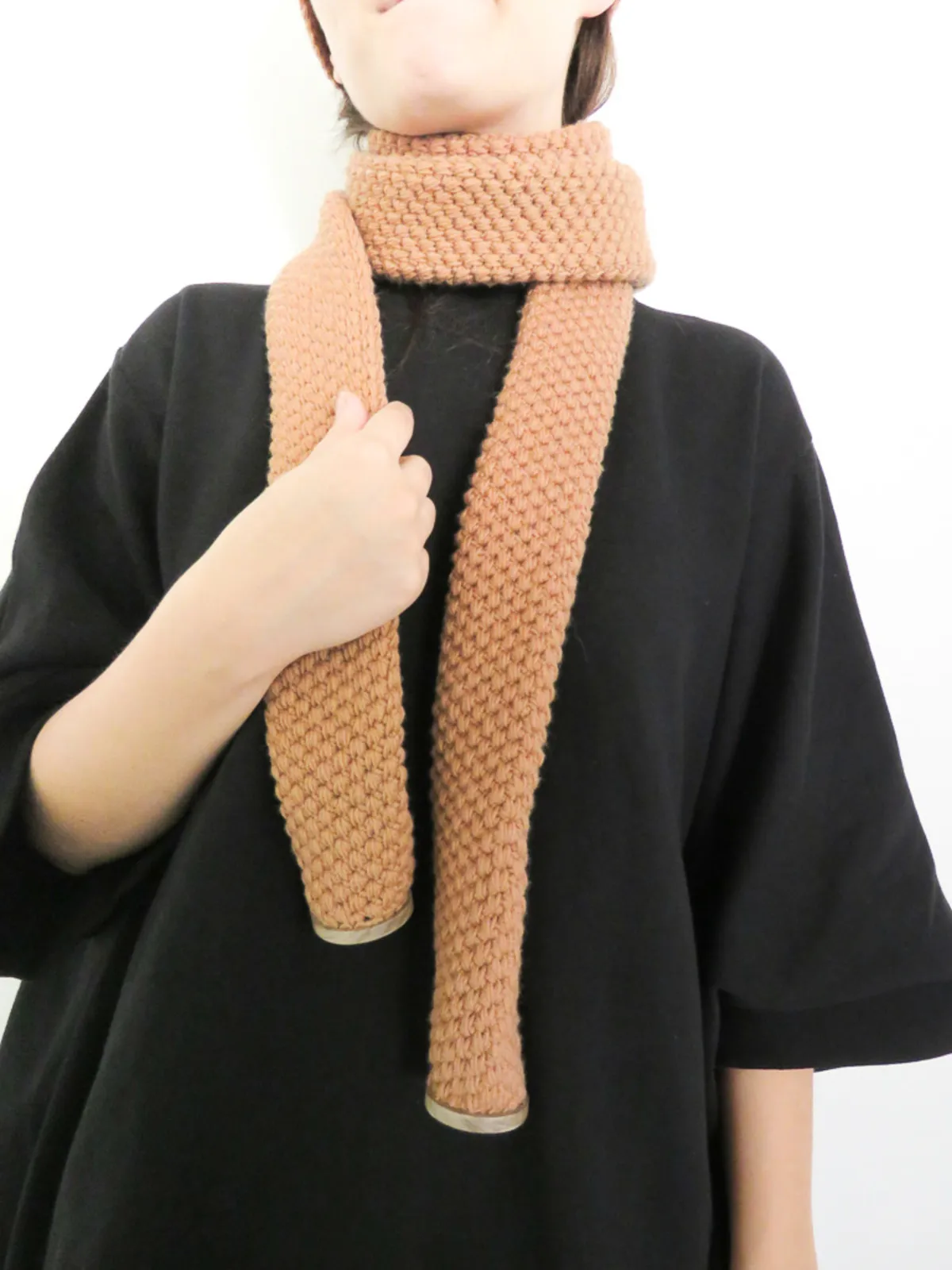 TUBE SCARF - BEIGE