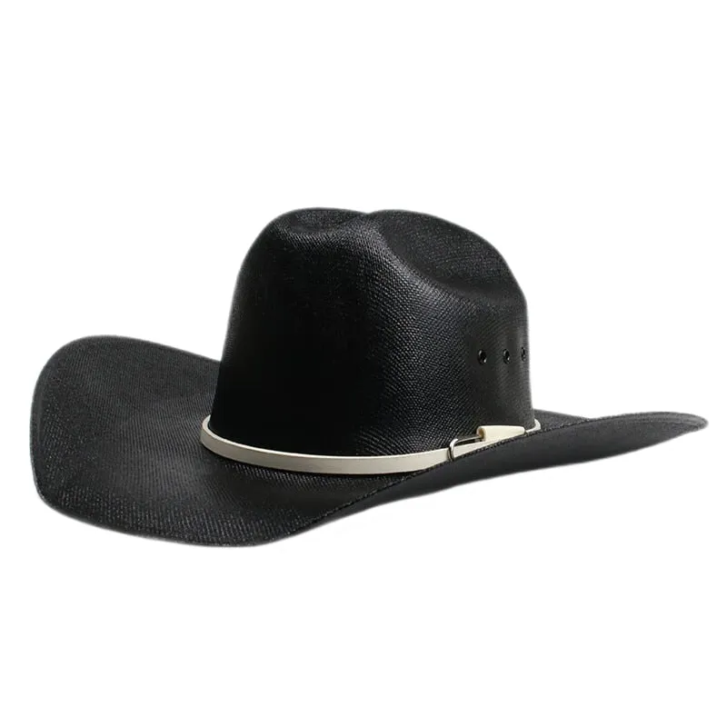 Unisex Retro American Western Leather Band Yellowstone Beach Cowboy Hat