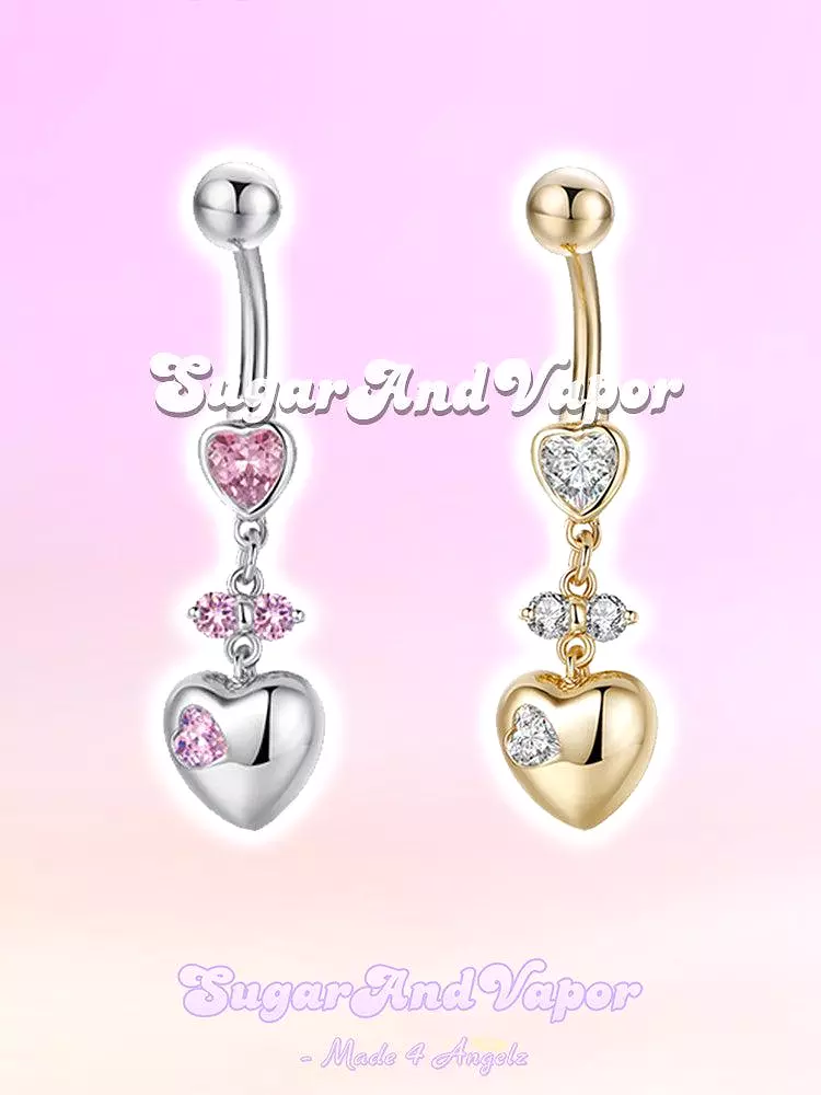 Venus Metal Heart Belly Ring