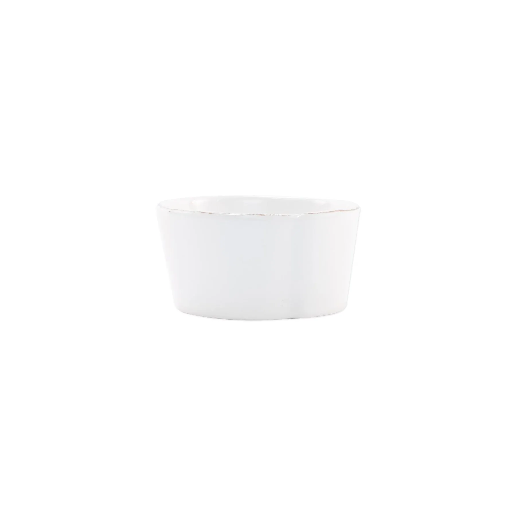 Vietri Lastra Melamine Condiment Bowl - White