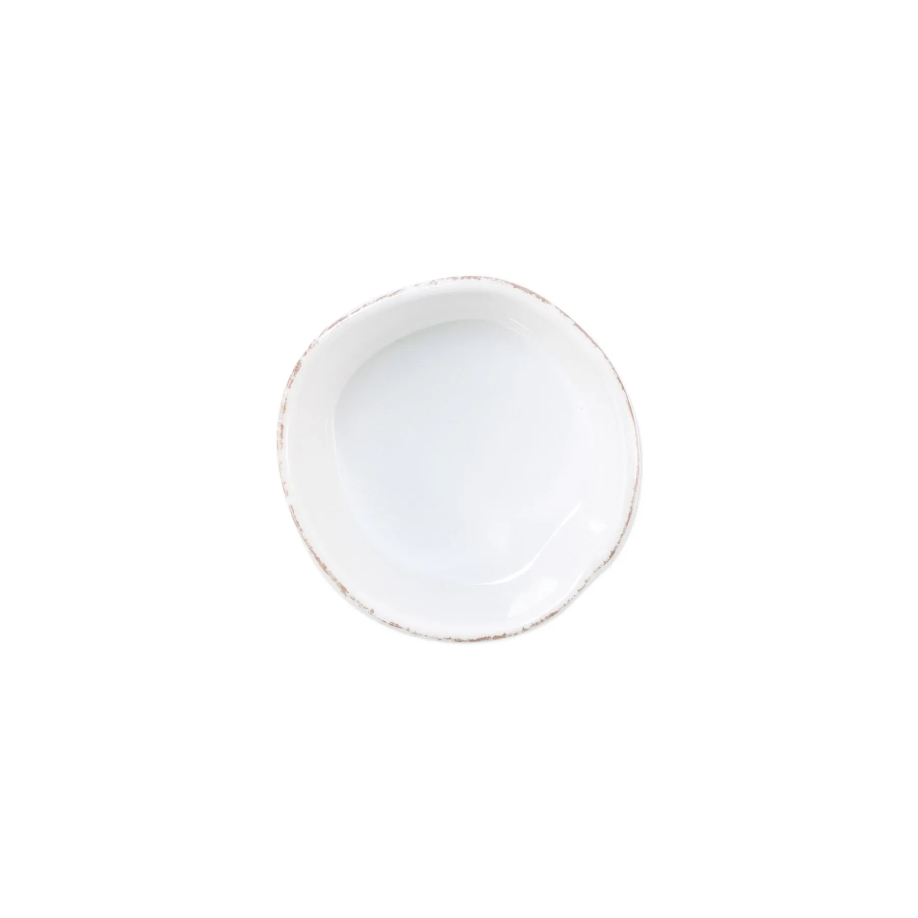 Vietri Lastra Melamine Condiment Bowl - White