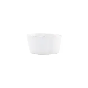 Vietri Lastra Melamine Condiment Bowl - White