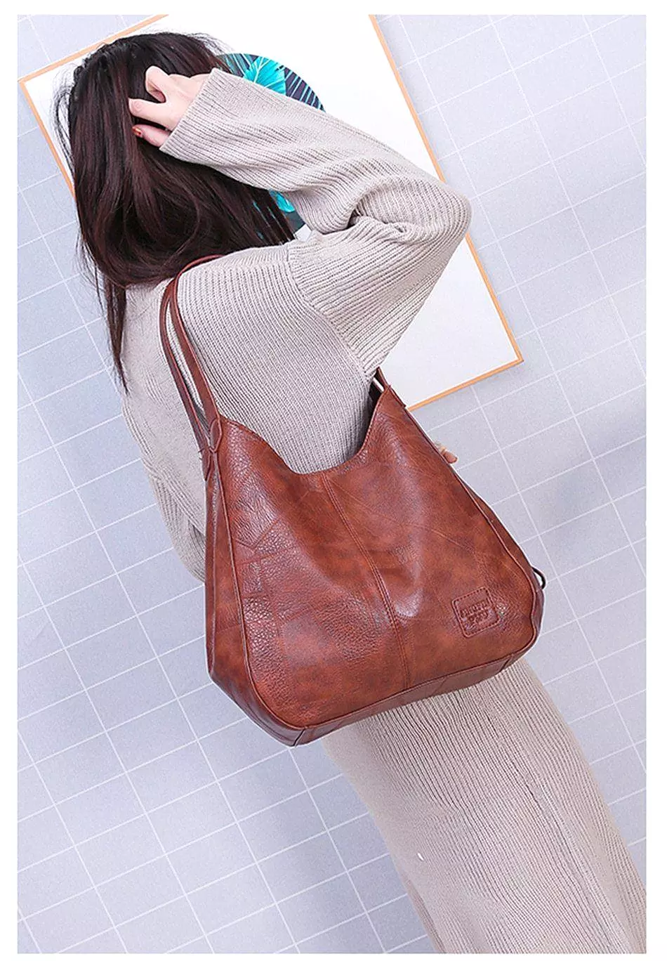 Vintage Leather Shoulder Bags For Women