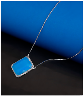 WA0935-BLUE-Women Necklace