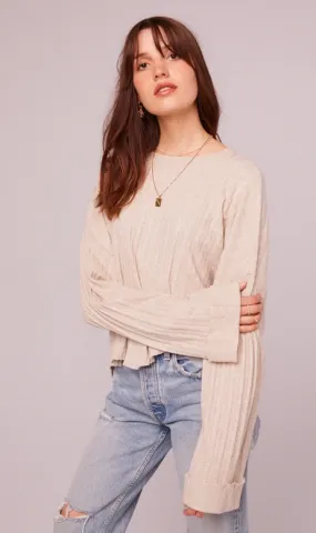 WESTMINSTER ASYMMETRICAL HEM SWEATER