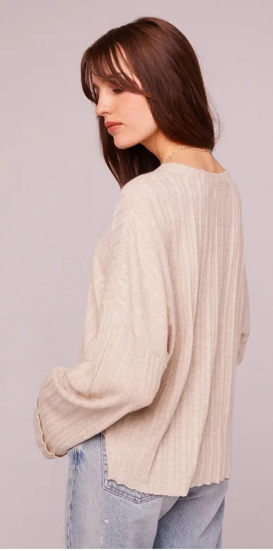 WESTMINSTER ASYMMETRICAL HEM SWEATER