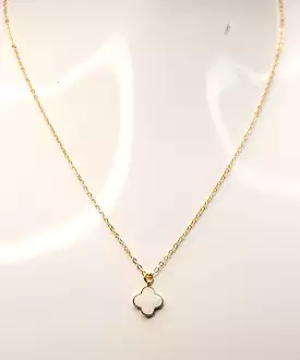 White Clover Necklace - Gold