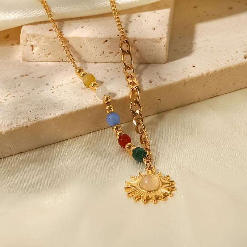 Women's  Colorful Stone Necklace