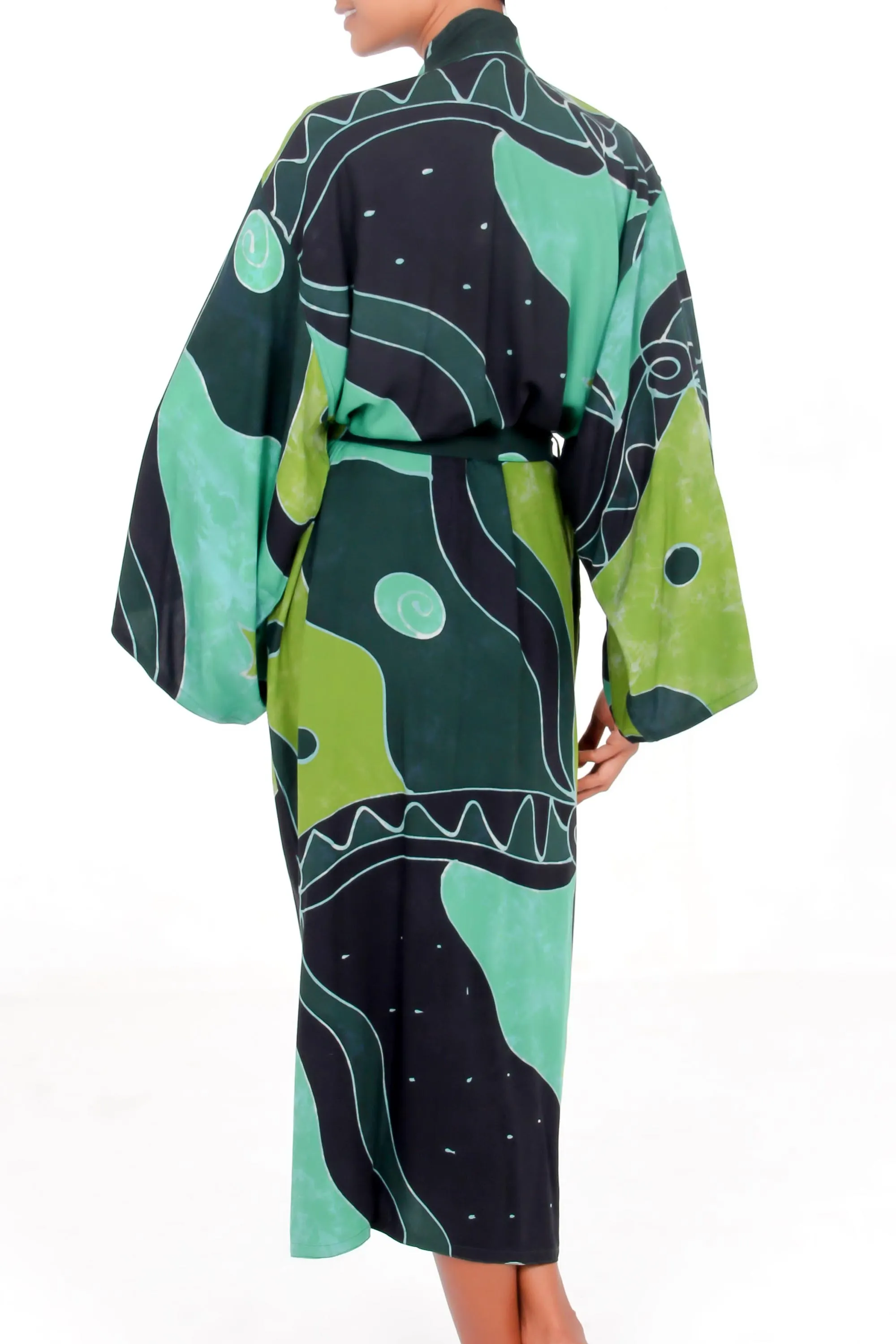 Women's Fair Trade Batik Robe, 