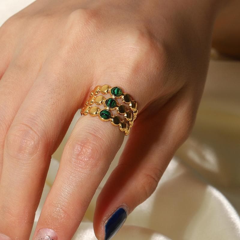 Women's Fashion Layered Turquoise Rings