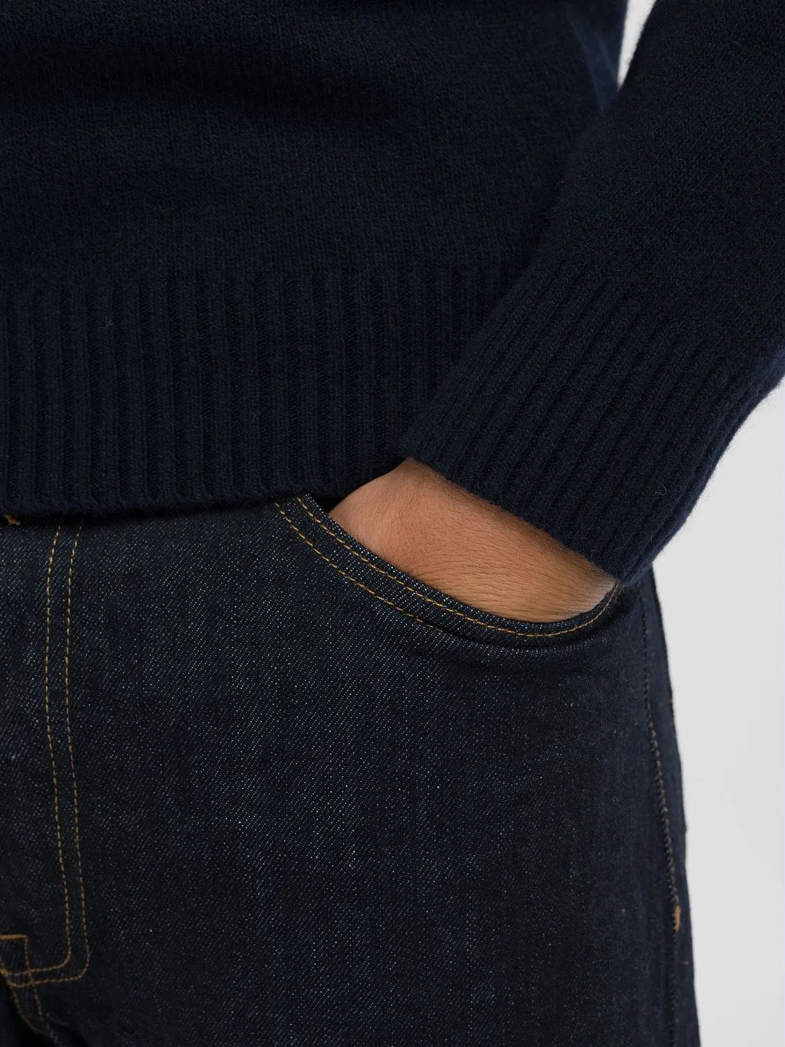 WOOL-BLEND CREW-NECK SWEATER